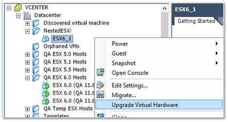 Creating the ESXi VMs step 18