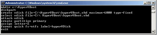 Screenshot of command-line