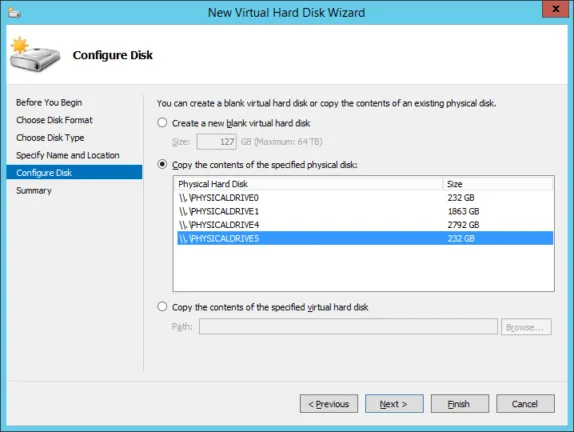 New VHD from USB