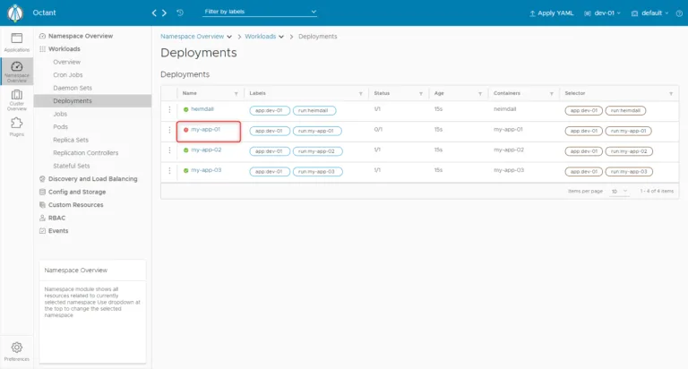 Octant Kubernetes