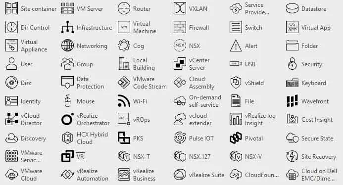 Official Visio stencils for VMware