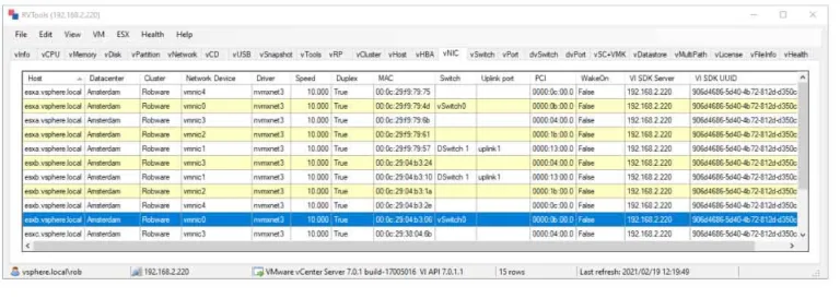RVTools