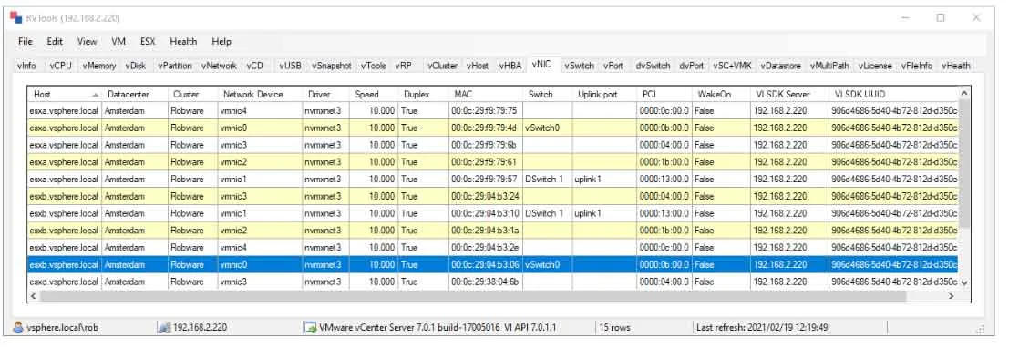 RVTools