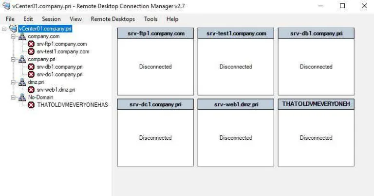 Remote Desktop Connection Manager (RDCMan)