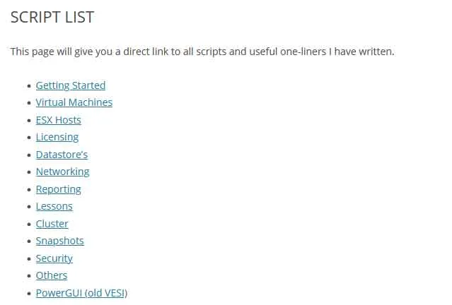 Script List