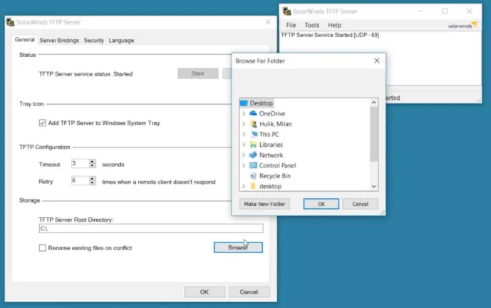 Solarwinds TFTP Server