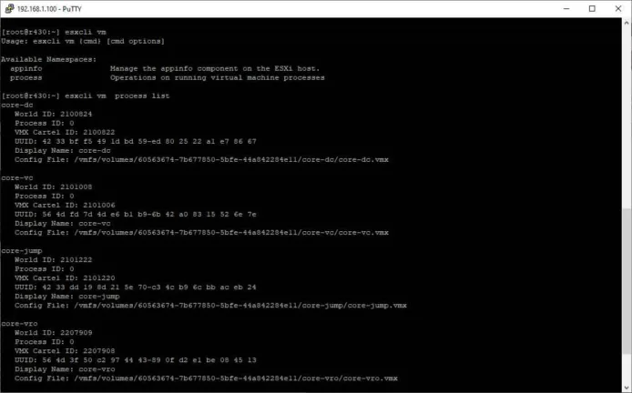 Standalone esxcli