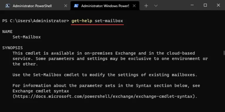  The Set-Mailbox cmdlet allows configuring many aspects of the user mailbox in Exchange Online