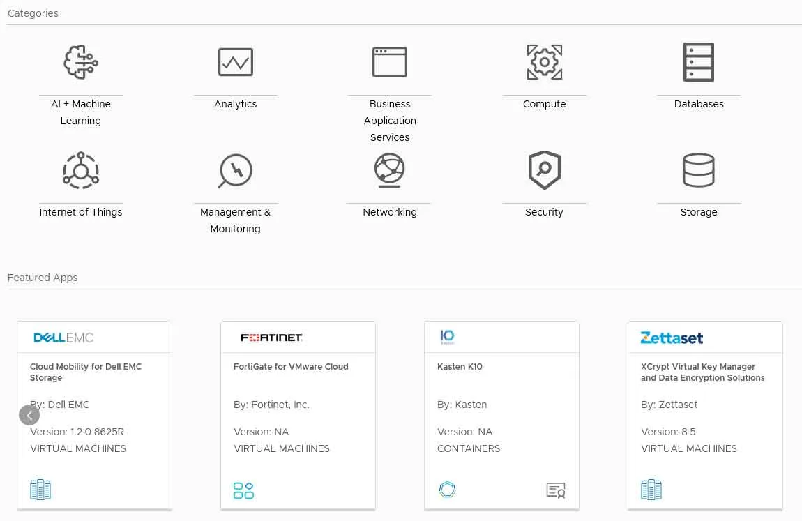 VMware Marketplace