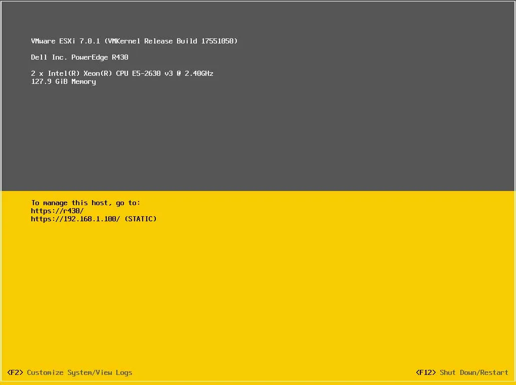VMware vSphere ESXi 7.0