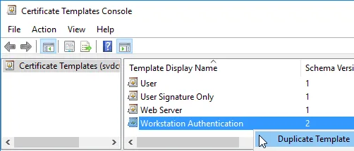 Creating PKI Certificate Templates