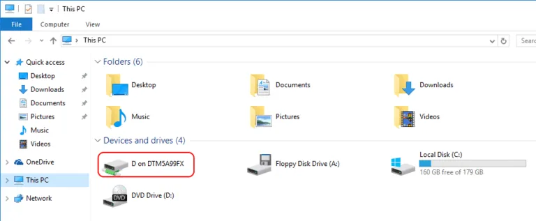 Client Hyper-V Mapped Drive