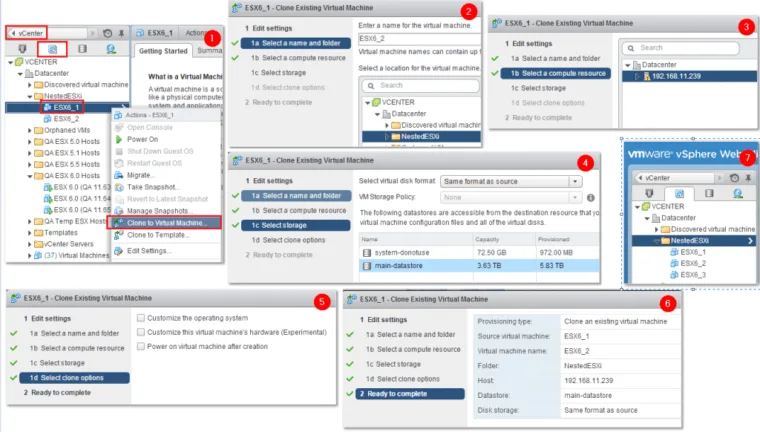 Creating the ESXi VMs step 24