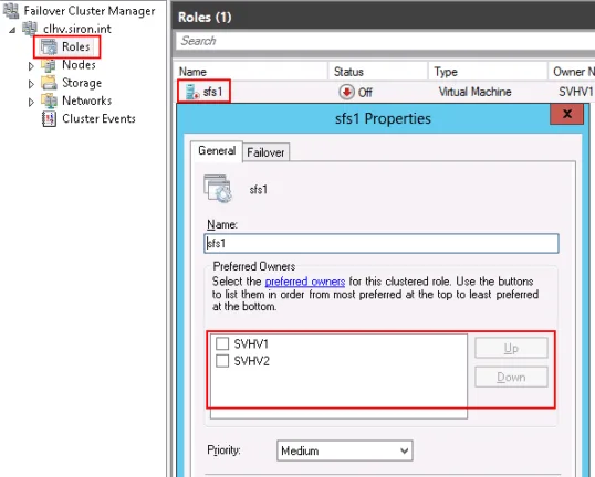 Preferred Owner for VM