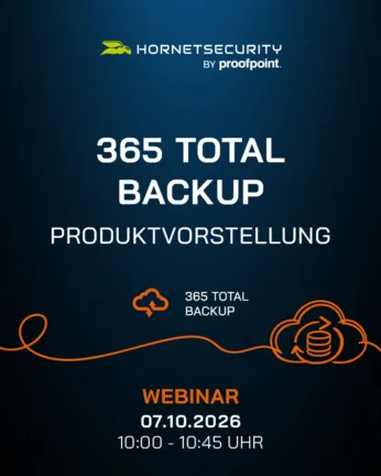 Webinar 365 Total Backup LinkedIn Hornetsecurity