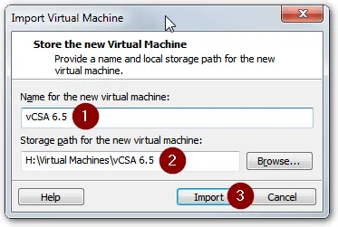 Accept the default VM name