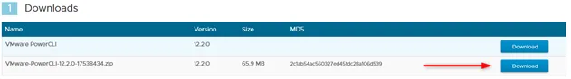 Download PowerCLI online to install it on offline systems
