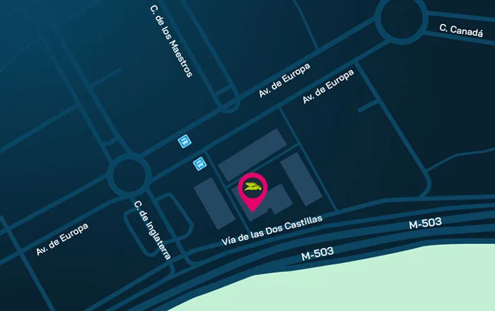 Map of Madrid office