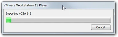 Play virtual machine to power up the VM