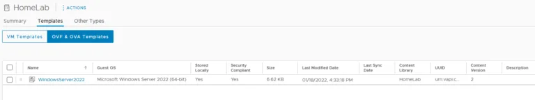vSphere Content Library