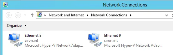 Device Naming for Hyper-V Virtual Network Adapters - Network and Sharing Center