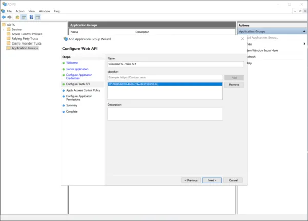 Configure the WebAPI