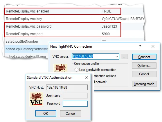 Configuring a VM to accept remote connections from VNC