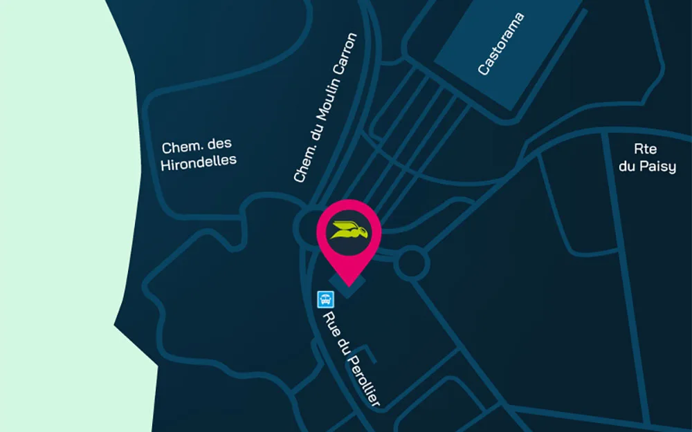 Lyon office map