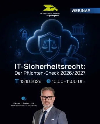 Webinar IT-Sicherheitsrecht: Der Pflichten-Check 2026/2027 // LinkedIn