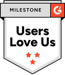 G2 Award Fall 2026 : Users Love Us