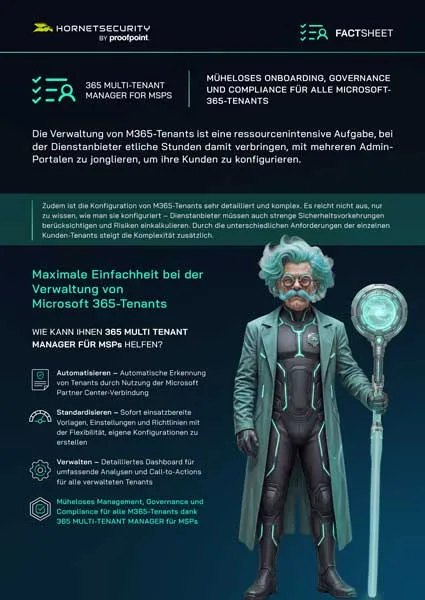 Fact Sheet Cover : 365 Multi Tenant Manager for MSPs