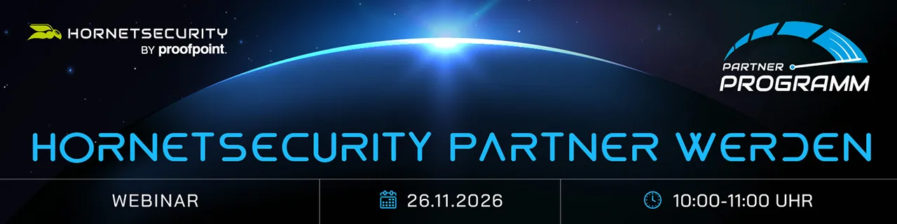 Hornetsecurity Partner werden Webinar