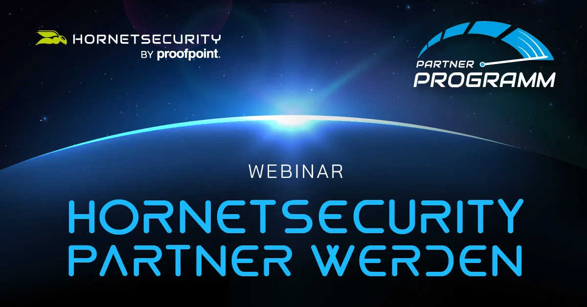 Hornetsecurity Partner werden Webinar