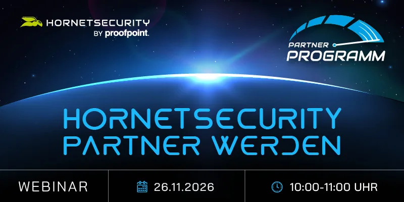Hornetsecurity Partner werden Webinar
