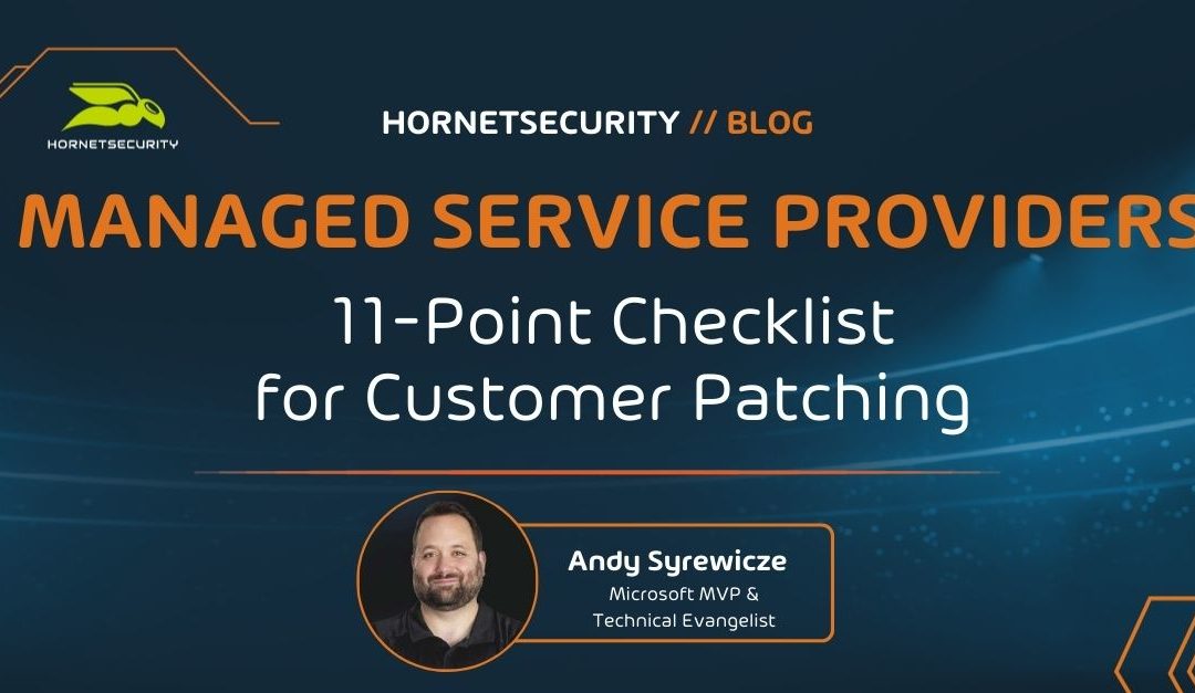 11-Point Checklist for Customer Patching