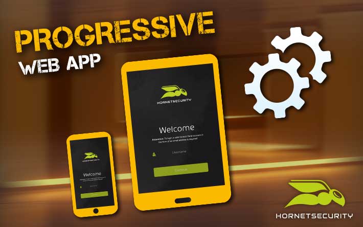 Hornetsecurity mobil – die Progressive Web App macht‘s möglich