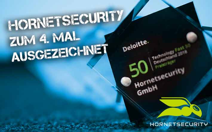 „Technology Fast 50 Award 2018“ – Hornetsecurity zum vierten Mal ausgezeichnet