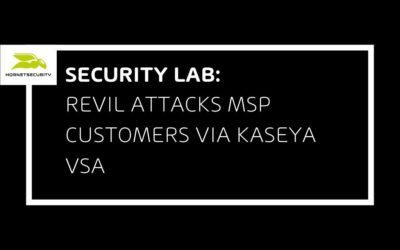 REvil ransomware supply-chain attack against MSP provider customers via exploiting Kaseya VSA