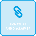 Email Signature and Disclaimer