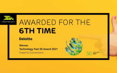 Hornetsecurity célèbre son sixième prix Deloitte Technology Fast 50