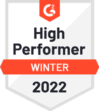 G2 High Performer Winter 2022 Award
