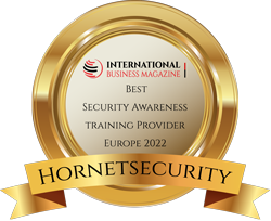 International Business Magazine - Best Security Awareness Training Provider Europe