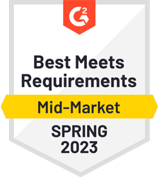G2 - Best Meets Requirements, Mid Market, 365TB