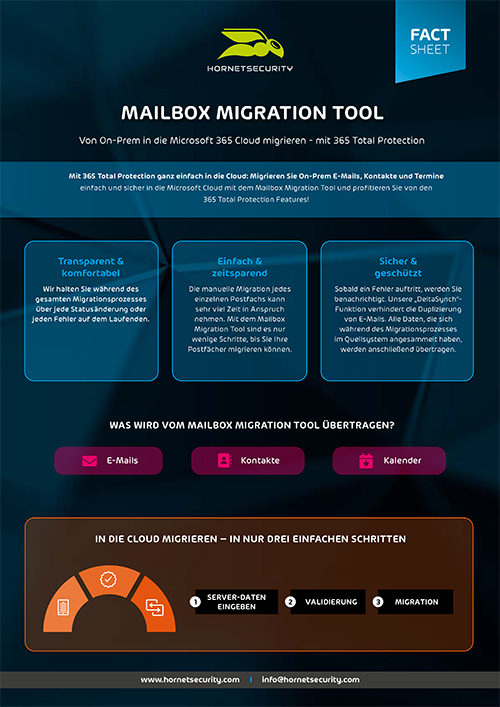 Fact Sheet Mailbox Migration Tool