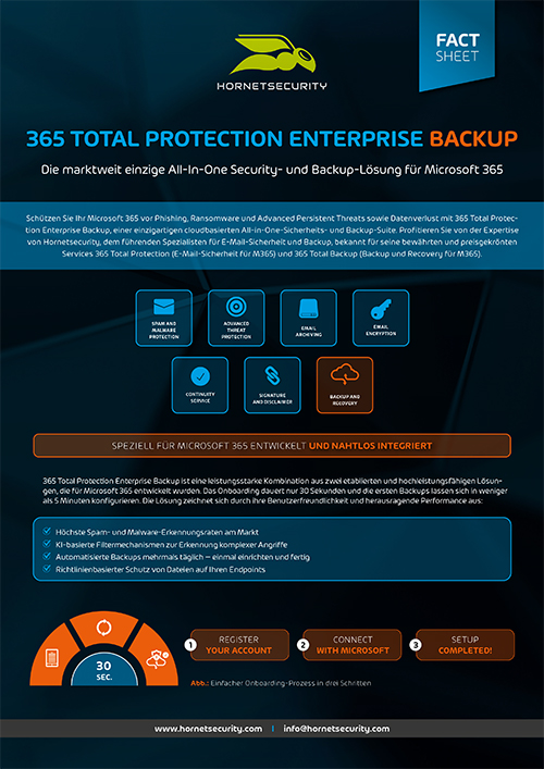 Fact Sheet 365 Total Protection Enterprise Backup