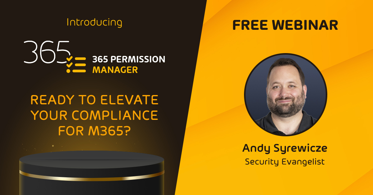 Introducing 365 Permission Manager Webinar