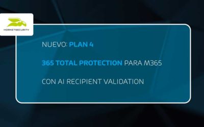 Hornetsecurity lanza el Plan 4 de 365 Total Protection que incluye su nueva solución AI Recipient Validation que evita emails mal dirigidos