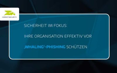 Sicherheit im Fokus: Ihre Organisation effektiv vor ‚Whaling‘-Phishing schützen