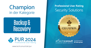 PUR 2024 Award : Backup and Recovery Category Champion, VM Backup