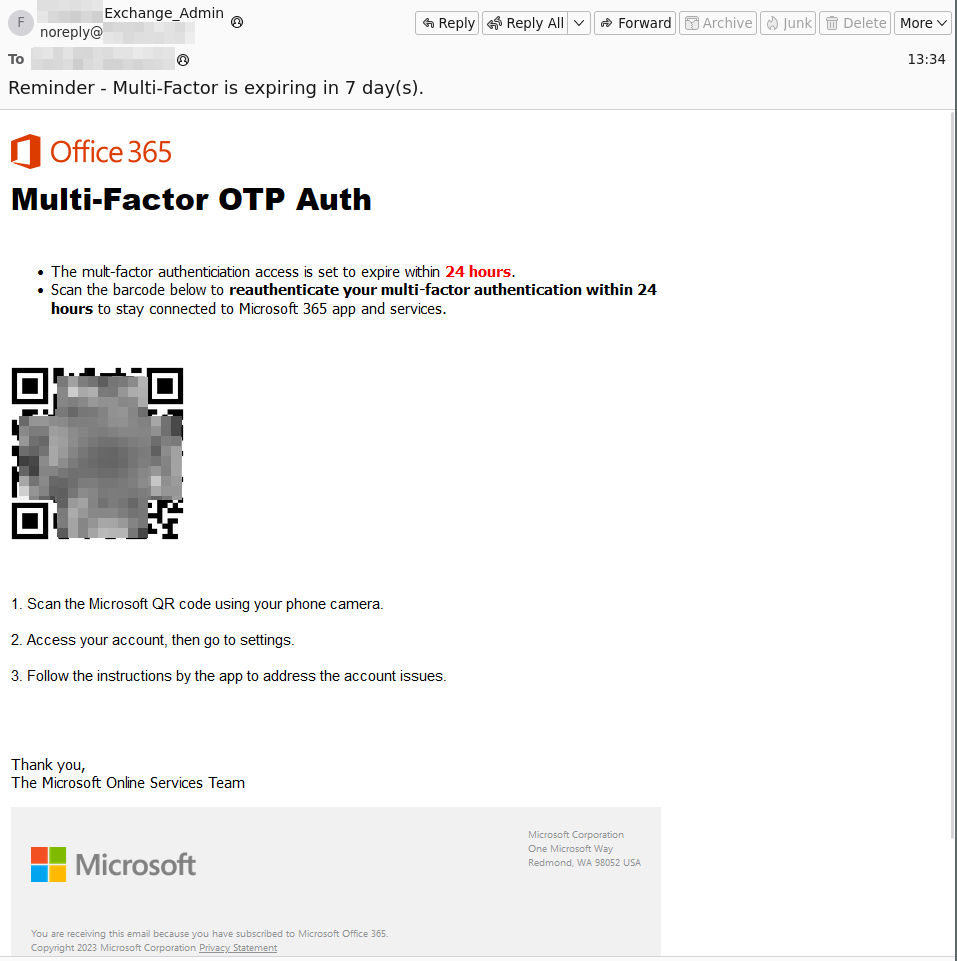 Multi-Factor Authentication (MFA) - phishing